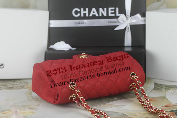 Chanel 2.55 Series Classic Flap Bag A01112 Red Original Nubuck Cannage Pattern Leather Gold