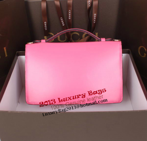 Gucci Lady Lock Calf Leather Briefcase Clutch 331823 Pink