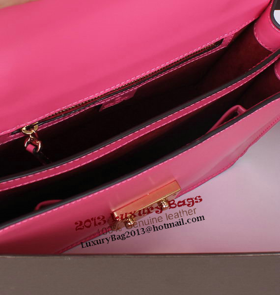 Gucci Lady Lock Calf Leather Briefcase Clutch 331823 Pink