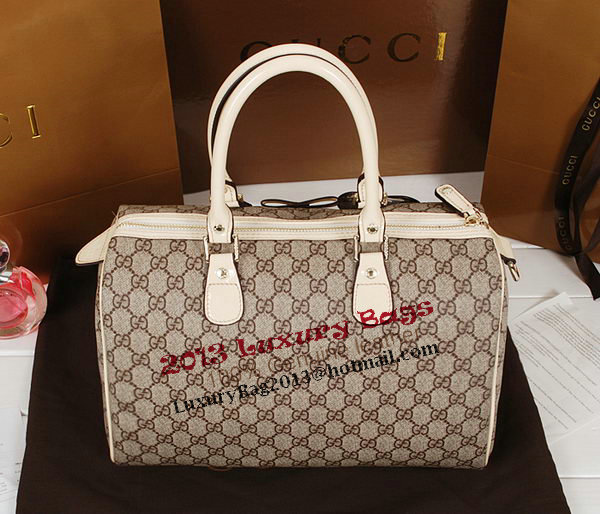 Gucci Joy Supreme Dog Canvas Boston Bag 189895