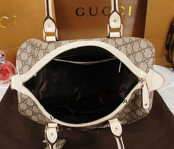 Gucci Joy Supreme Dog Canvas Boston Bag 189895