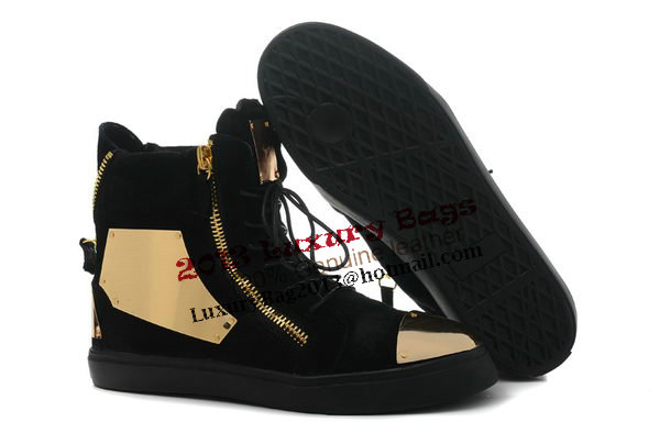 Giuseppe Zanotti Sneakers Suede Leather GZ0328 Black