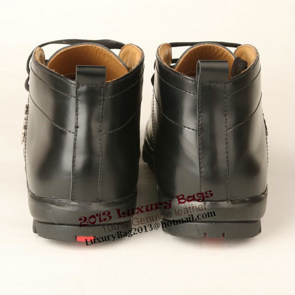 Prada Calf Leather Men Shoe PD290 Black