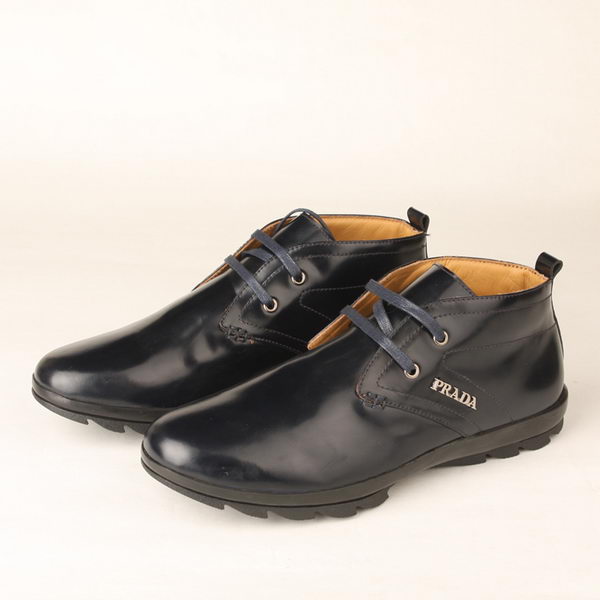 Prada Calf Leather Men Shoe PD290 RoyalBlue