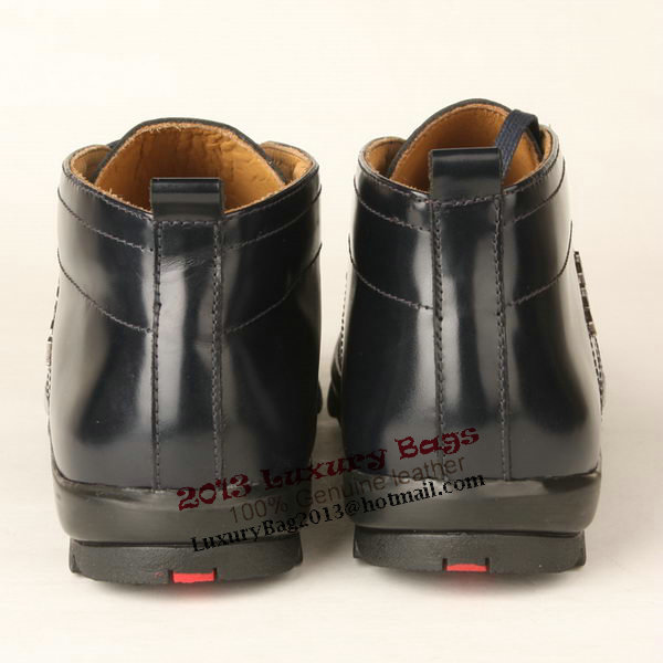 Prada Calf Leather Men Shoe PD290 RoyalBlue
