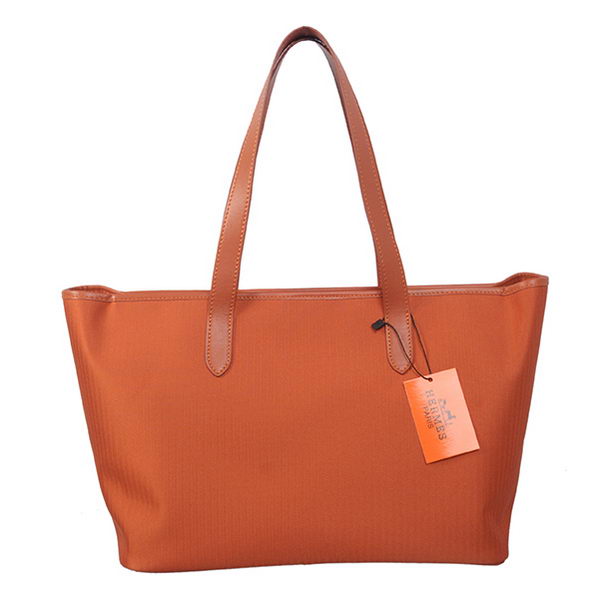 Hermes Shoulder Bag Canvas & Leather H1670 Orange