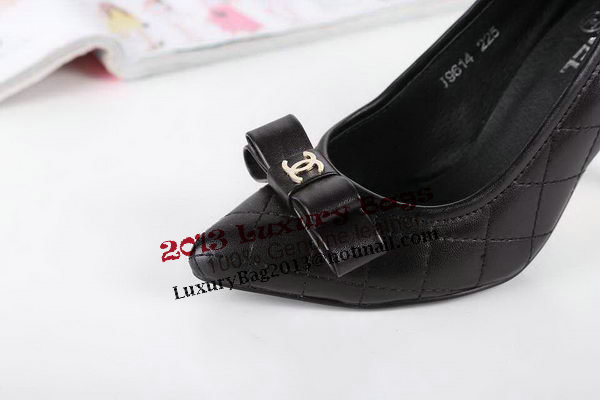 Chanel Pump Lambskin Leather CH0471 Black