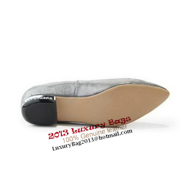 PRADA Flat Cafl Leather PD0475 Black&Silver&White