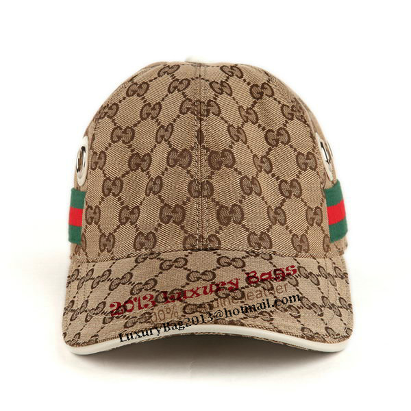 Gucci Hat GG11 Apricot&White