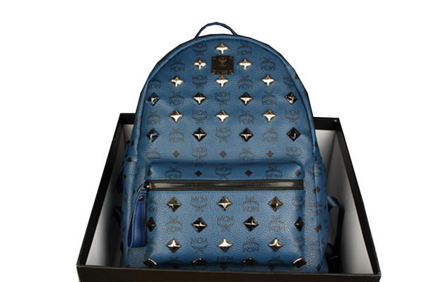 MCM Stark Backpack mini in Calf Leather 8031 RoyalBlue