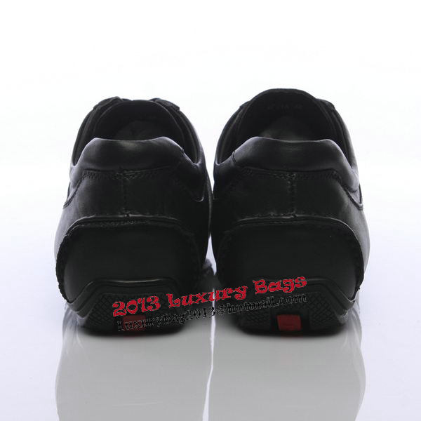 Prada Calf Leather Men Shoe PD311 Black