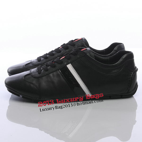 Prada Calf Leather Men Shoe PD311 Black