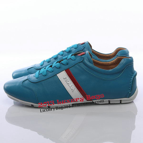 Prada Calf Leather Men Shoe PD311 Blue