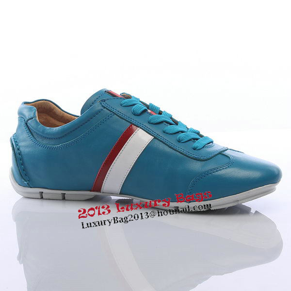 Prada Calf Leather Men Shoe PD311 Blue