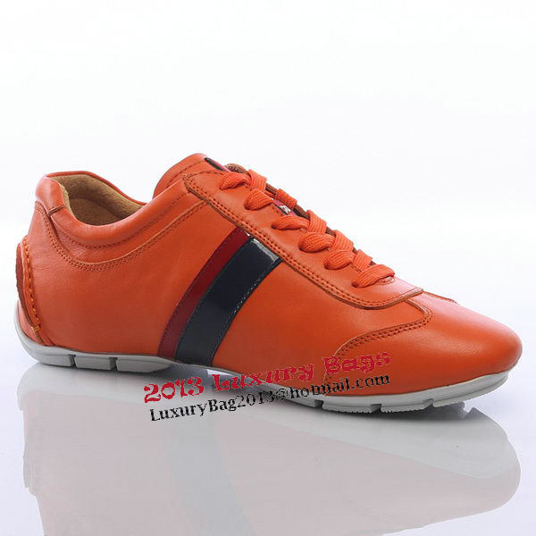 Prada Calf Leather Men Shoe PD311 Orange