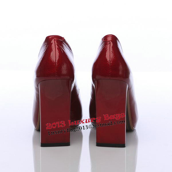 Prada Patent Leather 100mm Pump PD300 Wine