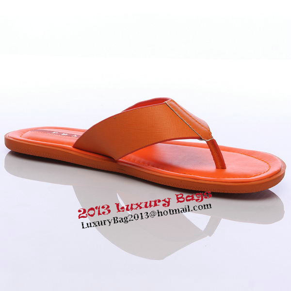 Prada Saffiano Leather Slipper PD308 Orange