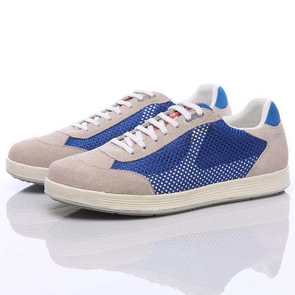 Prada Suede Leather Men Shoe PD305 Blue