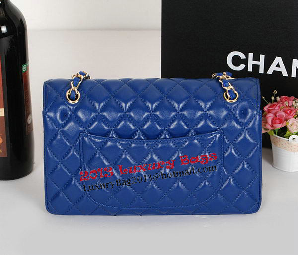 Chanel 2.55 Series Classic Flap Bag 1112 RoyalBlue Sheepskin Leather Gold