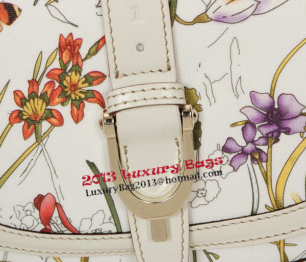 Gucci Nice Flora Leather Shoulder Bag 336749