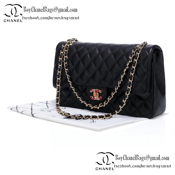 Chanel Classic Flap Bag 2.55 Series Black Original Leather CHA1112 Multicolour