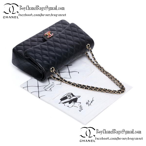 Chanel Classic Flap Bag 2.55 Series Black Original Leather CHA1112 Multicolour