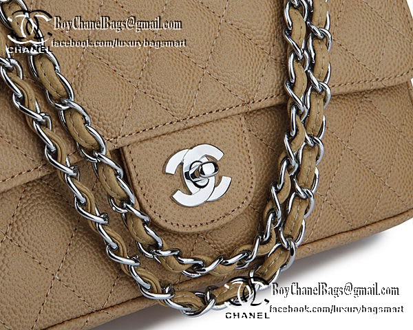 Chanel Classic Flap Bag 2.55 Series Cannage Pattern CHA1112 Apricot