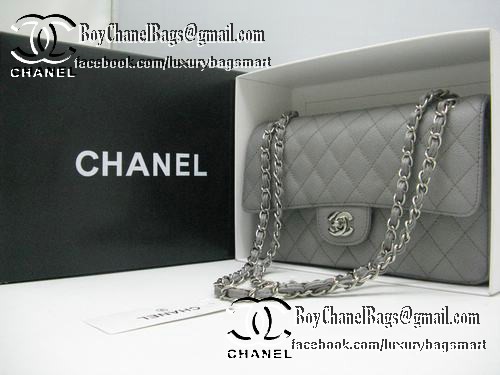 Chanel Classic Flap Bag 2.55 Series Original Cannage Pattern CHA1112 Grey