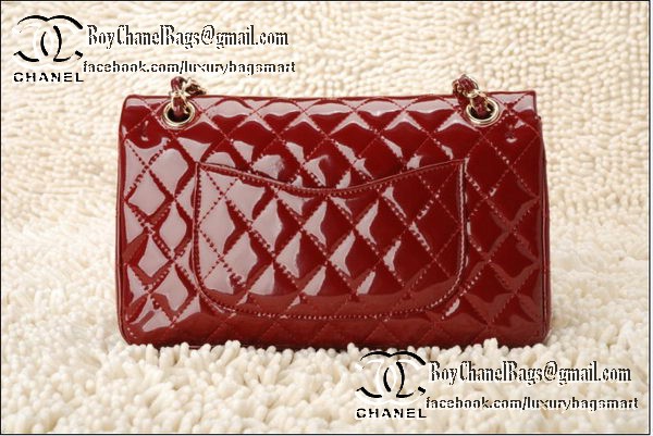 Chanel Classic Flap Bag 2.55 Series Patent Leather CHA1112 Burgundy