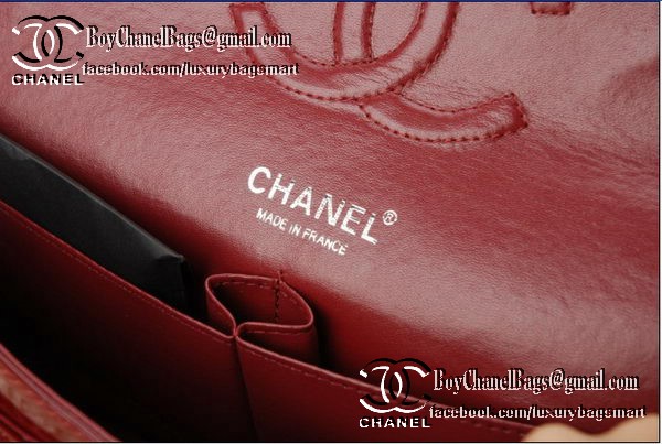 Chanel Classic Flap Bag 2.55 Series Patent Leather CHA1112 Burgundy