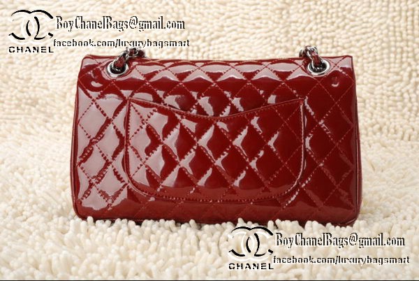 Chanel Classic Flap Bag 2.55 Series Patent Leather CHA1112 Burgundy