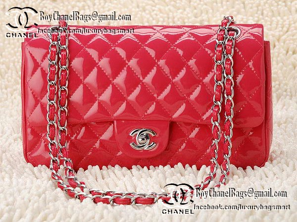 Chanel Classic Flap Bag 2.55 Series Patent Leather CHA1112 Peach