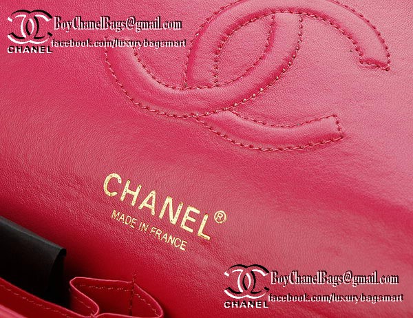 Chanel Classic Flap Bag 2.55 Series Patent Leather CHA1112 Peach