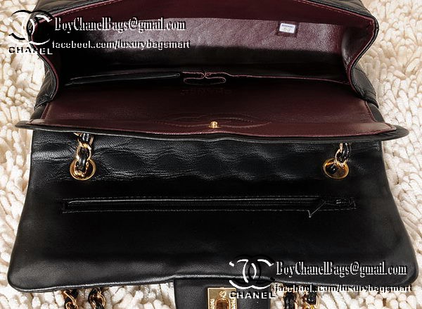 Chanel Classic Flap Bag 2.55 Series Sheepskin Leather CHA1112 Black