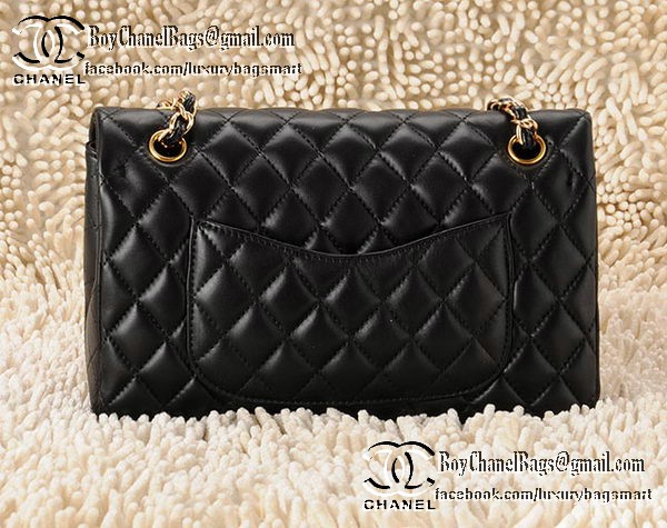 Chanel Classic Flap Bag 2.55 Series Sheepskin Leather CHA1112 Black