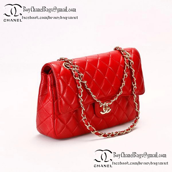 Chanel Classic Flap Bag 2.55 Series Sheepskin Leather CHA1112 Red