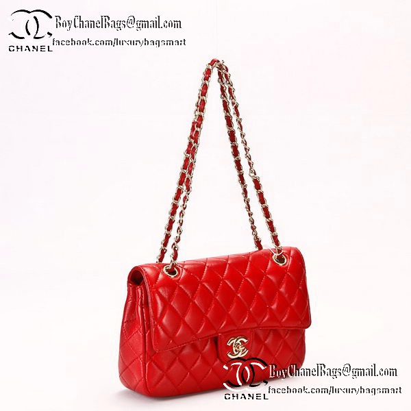 Chanel Classic Flap Bag 2.55 Series Sheepskin Leather CHA1112 Red