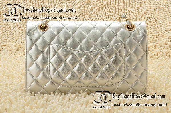 Chanel Classic Flap Bag 2.55 Series Sheepskin Leather CHA1112 Silver