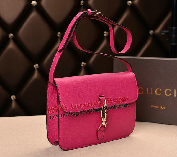 2014 Gucci Original Grainy Leather Shoulder Bag 335188 Rose