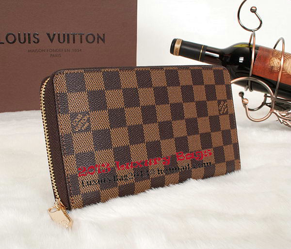 Louis Vuitton Monogram Damier Canvas Zippy Wallet M60002