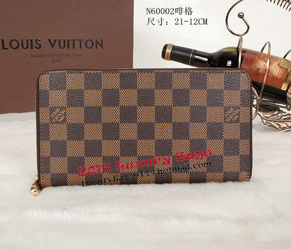 Louis Vuitton Monogram Damier Canvas Zippy Wallet M60002