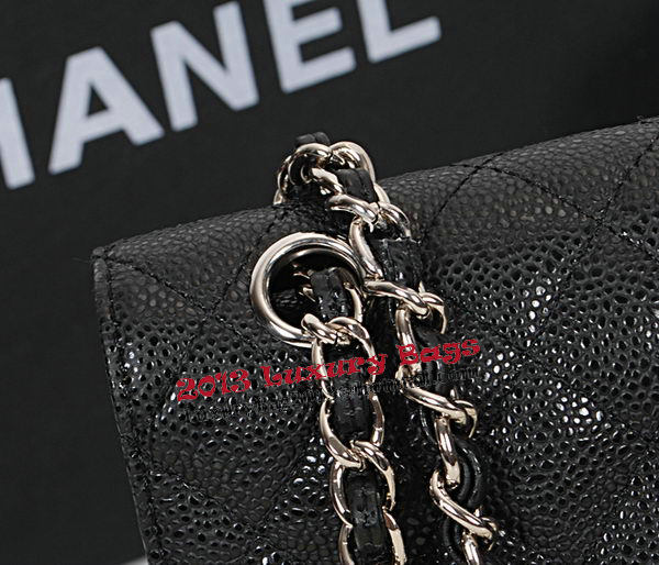 Chanel Classic Flap Bag 2.55 Series Original Cannage Pattern CHA1112 Black