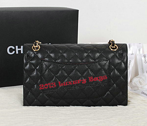 Chanel Classic Flap Bag 2.55 Series Original Cannage Pattern CHA1112 Black