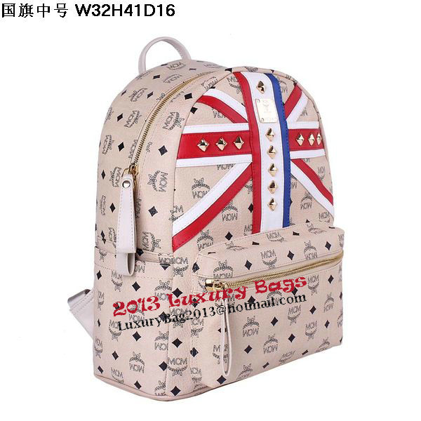 MCM Medium Flag of UK Backpack MC5173 Beige