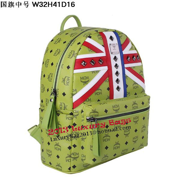 MCM Medium Flag of UK Backpack MC5173 Green