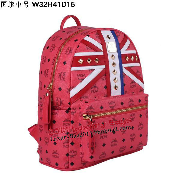 MCM Medium Flag of UK Backpack MC5173 Red