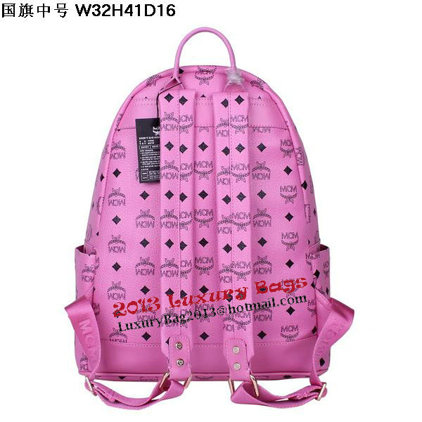 MCM Medium Flag of UK Backpack MC5173 Rosy