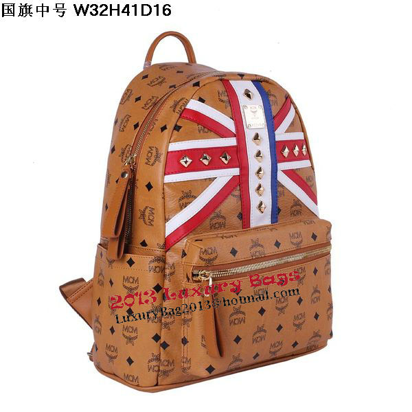 MCM Medium Flag of UK Backpack MC5173 Wheat