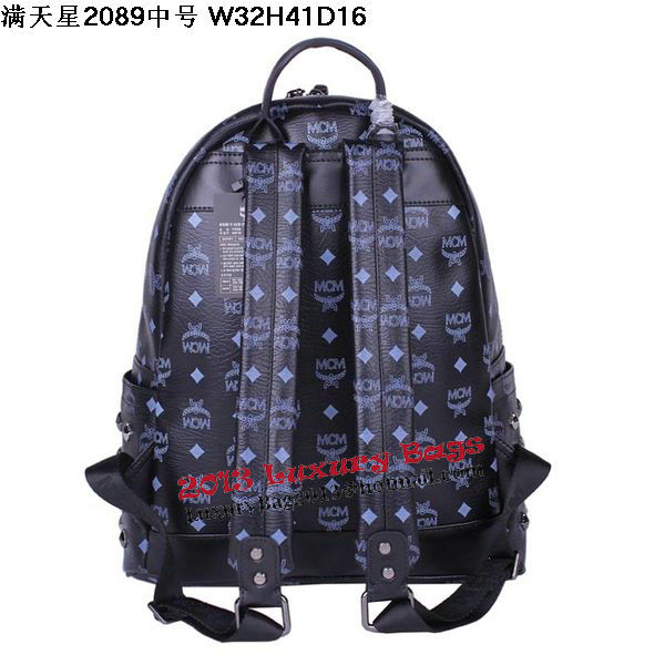 MCM Stark Studded Medium Backpack MC2089 Black