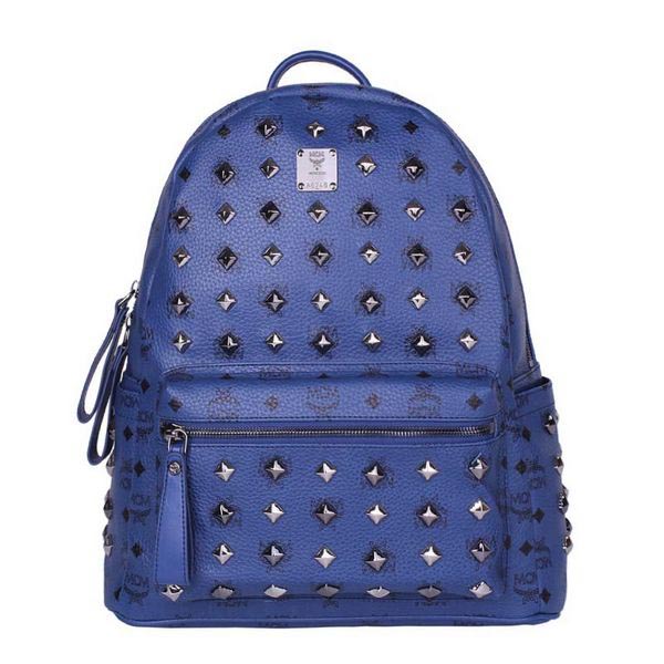 MCM Stark Studded Medium Backpack MC2089 Royal